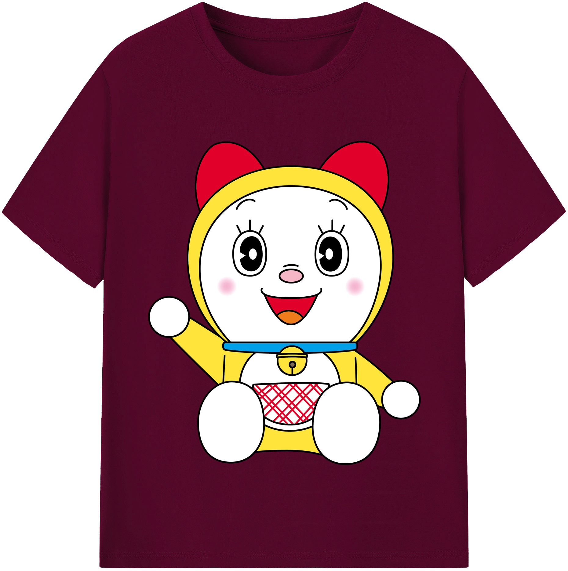 （画像用） ドラえもん ドラミ Doraemon Dorami レディースカジュアルプリントTシャツ（綿100％）